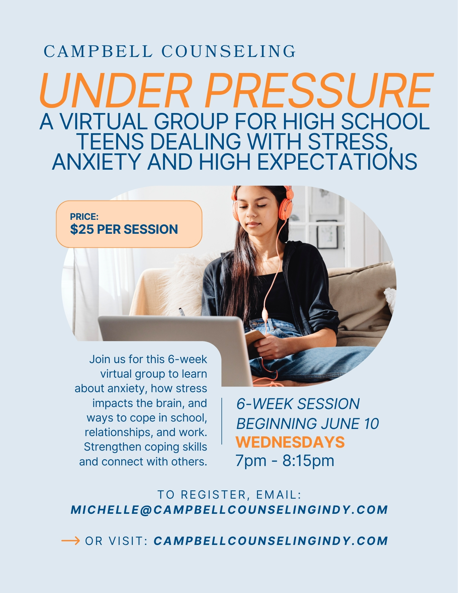 You are currently viewing Under Pressure: Teen Anxiety Virtual Group